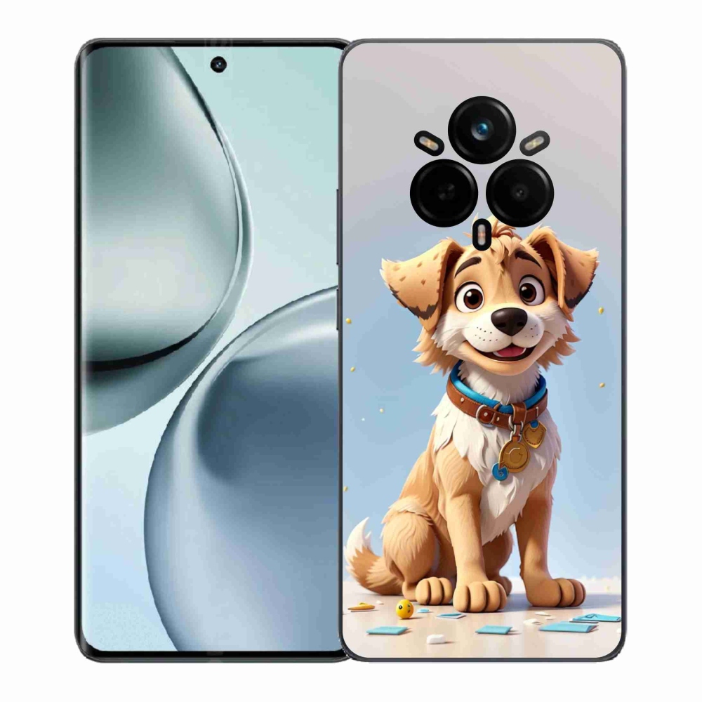 Gél borítás mmCase a Realme 14 Pro+ 5G számára - rajzfilm kölyökkutya