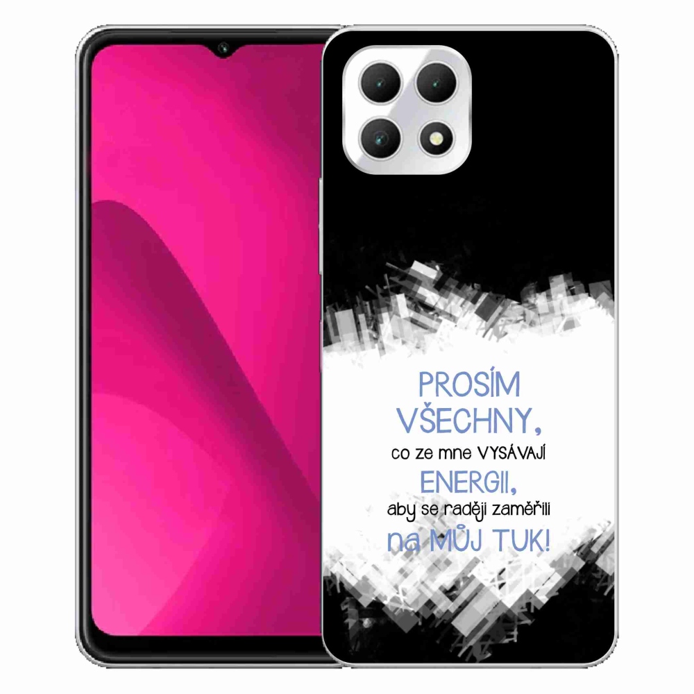 Gél borító mmCase a T-Mobile T Phone 2 készülékhez - vicces szöveg 1 kék