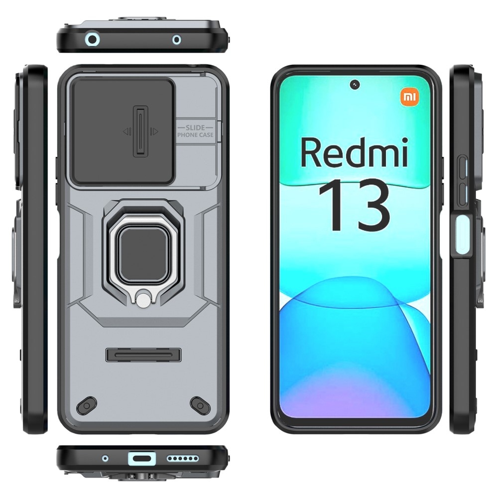 Lencseálló hibrid védőburkolat Xiaomi Redmi 13 4G/Poco M6 4G - szürke
