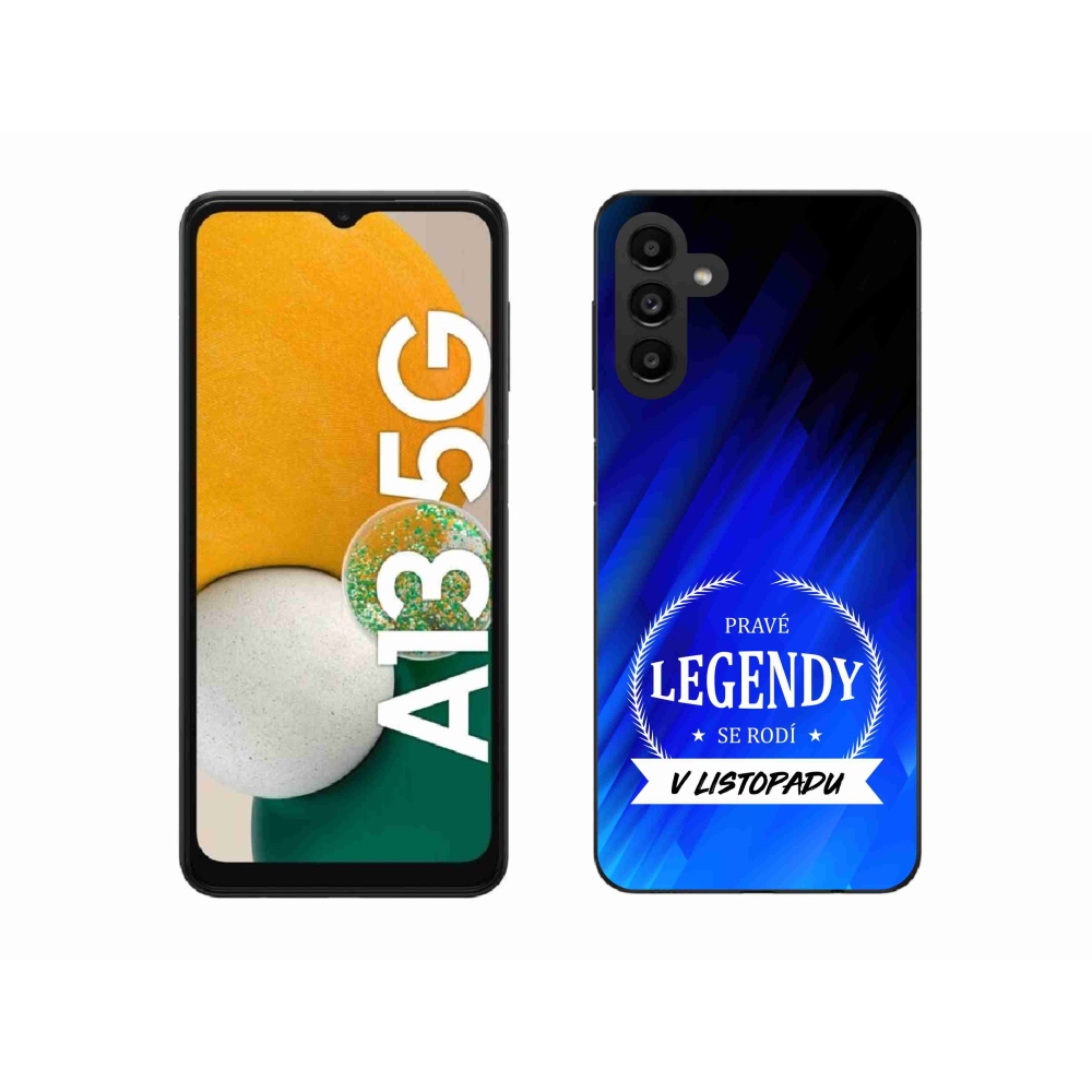 Gél borítás mmCase Samsung Galaxy A13 5G - Legendák novemberben kék háttérrel