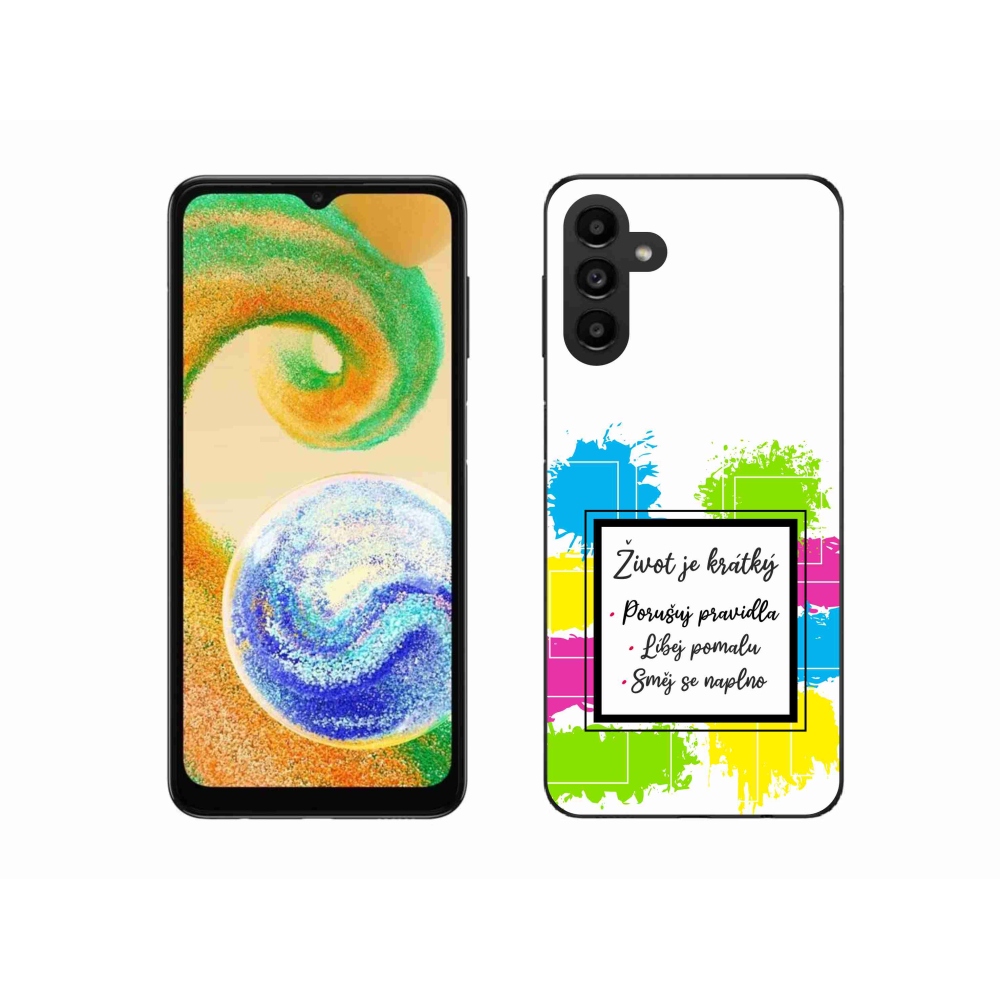 Gél borító mmCase Samsung Galaxy A04s (164.7x76.7x9.1mm) - idézem 5 fehér háttér