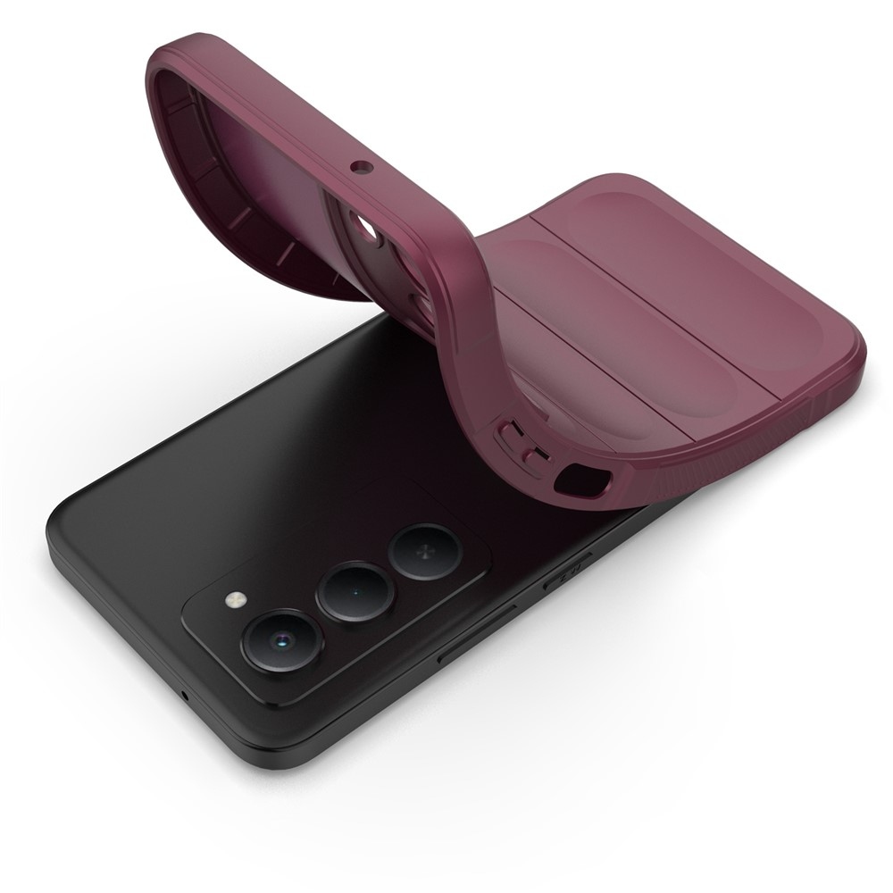 Rugg tartós zselés tok Xiaomi Redmi 15 4G (171mm) - bordó színben