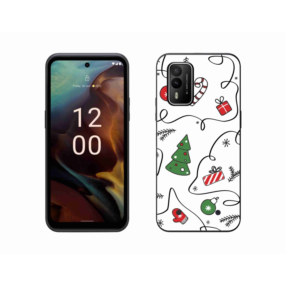 Zselés borító mmCase a Nokia XR21 készülékhez - karácsonyi motívumok