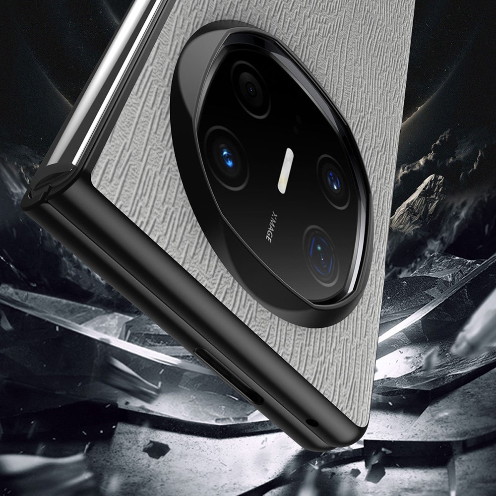 Aitotom műanyag borítás műbőrrel a Huawei Mate X6-on - szürke