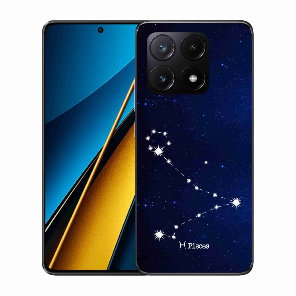 Gél borítás mmCase a Xiaomi Poco X6 Pro 5G számára - csillagkép Halak