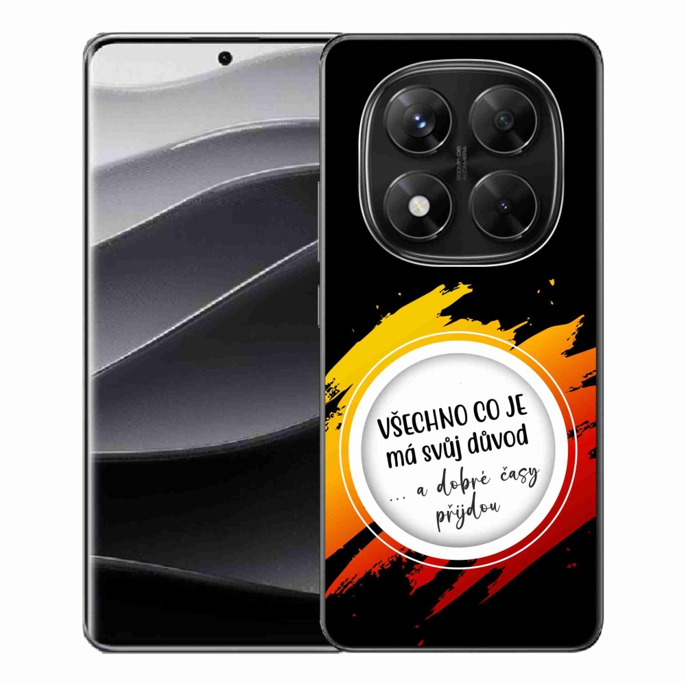 Gél borítás mmCase a Xiaomi Redmi Note 14 Pro 5G/Poco X7 5G - idézet 3 fekete háttérrel