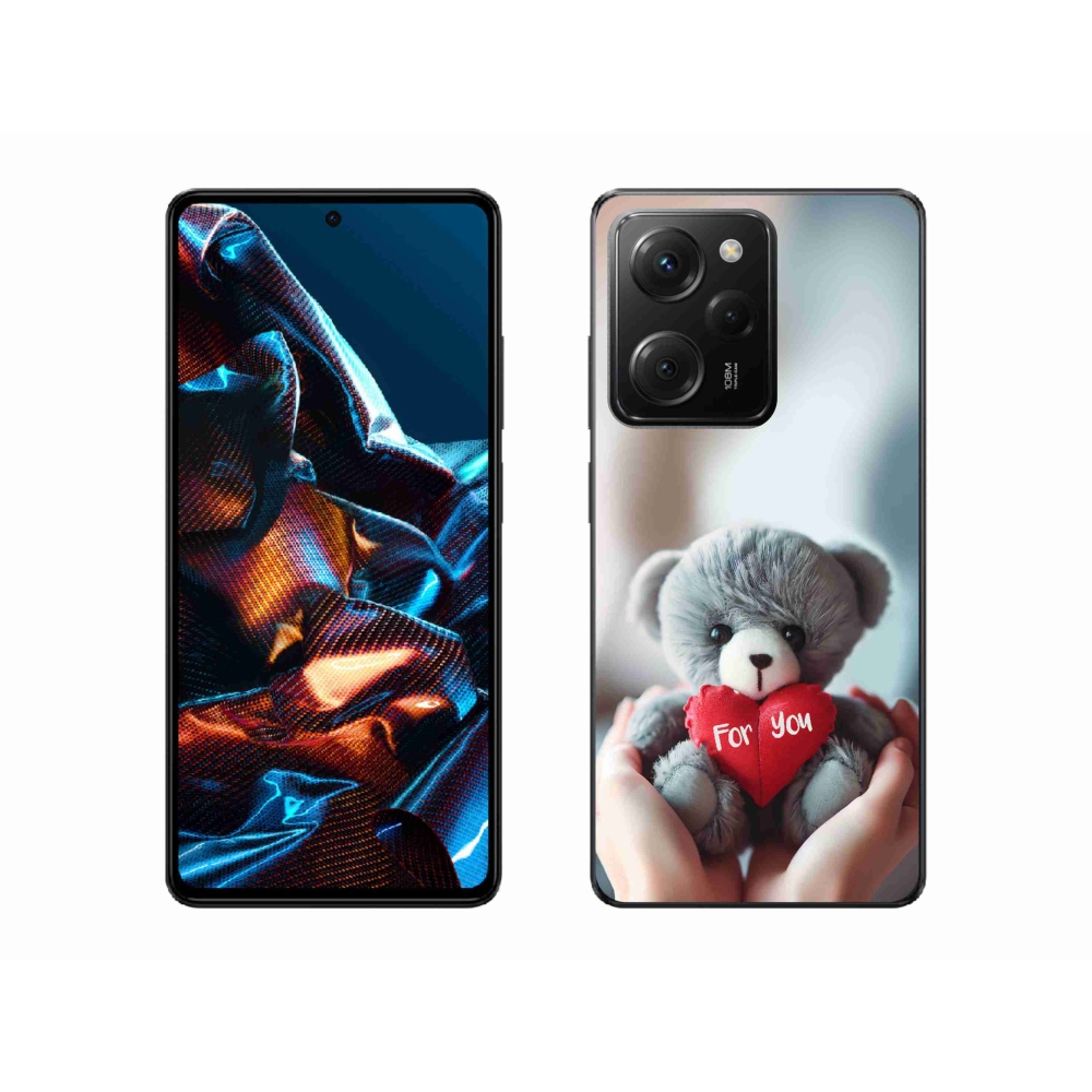 Gél borítás mmCase a Xiaomi Poco X5 Pro 5G számára - mackó a szerelmeseknek