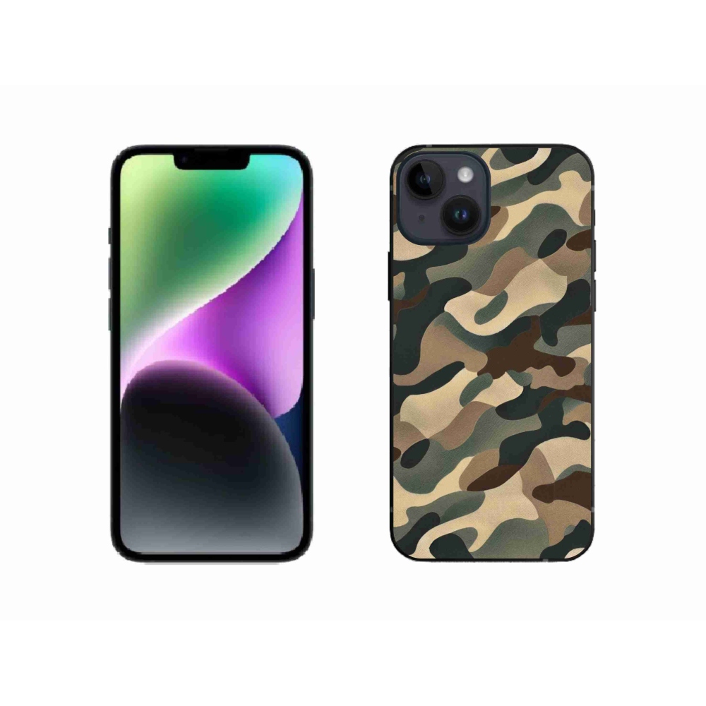 Zselés borítás mmCase iPhone 14 készülékhez - terepszínű minta 11