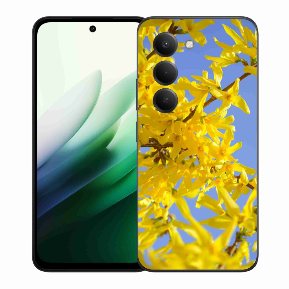 Gél borító mmCase a Xiaomi Redmi 15 5G-hez - sárga virágok