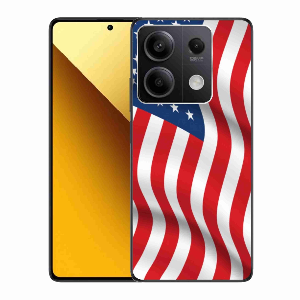 Gél borítás mmCase a Xiaomi Redmi Note 13 5G - amerikai zászlóhoz