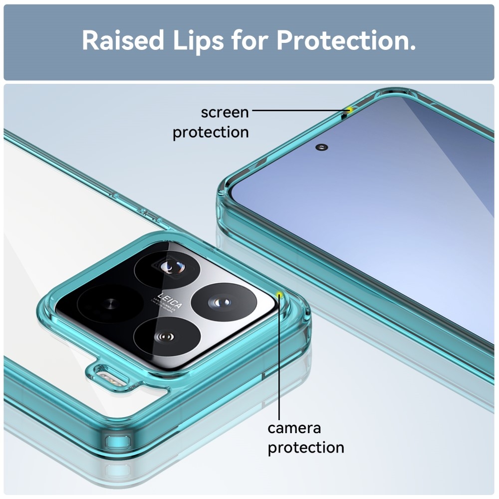 Gél tok fix hátlappal Xiaomi 15 Pro-hoz - világoskék