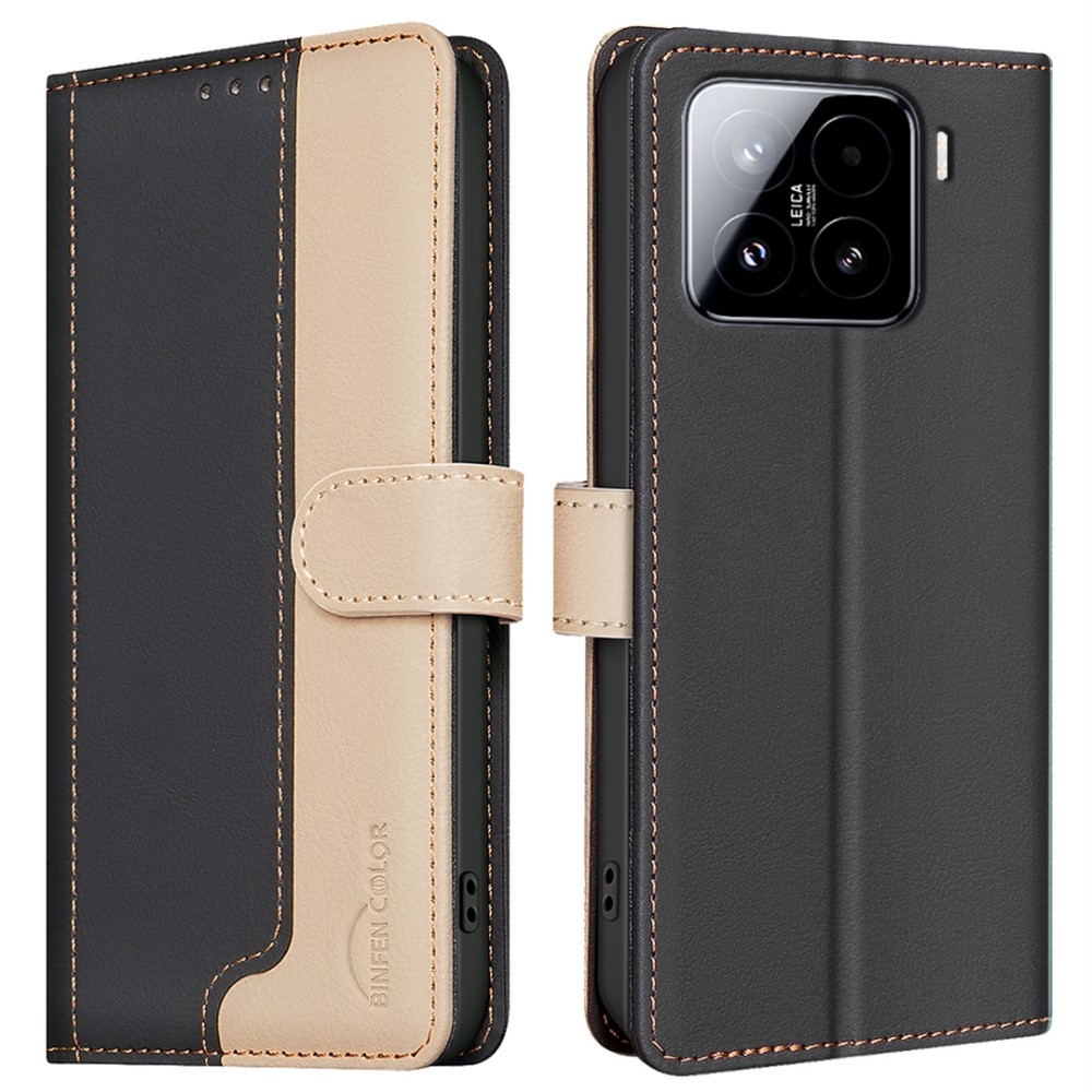 BNF DUO könyvtáska Xiaomi 15-öshöz - fekete