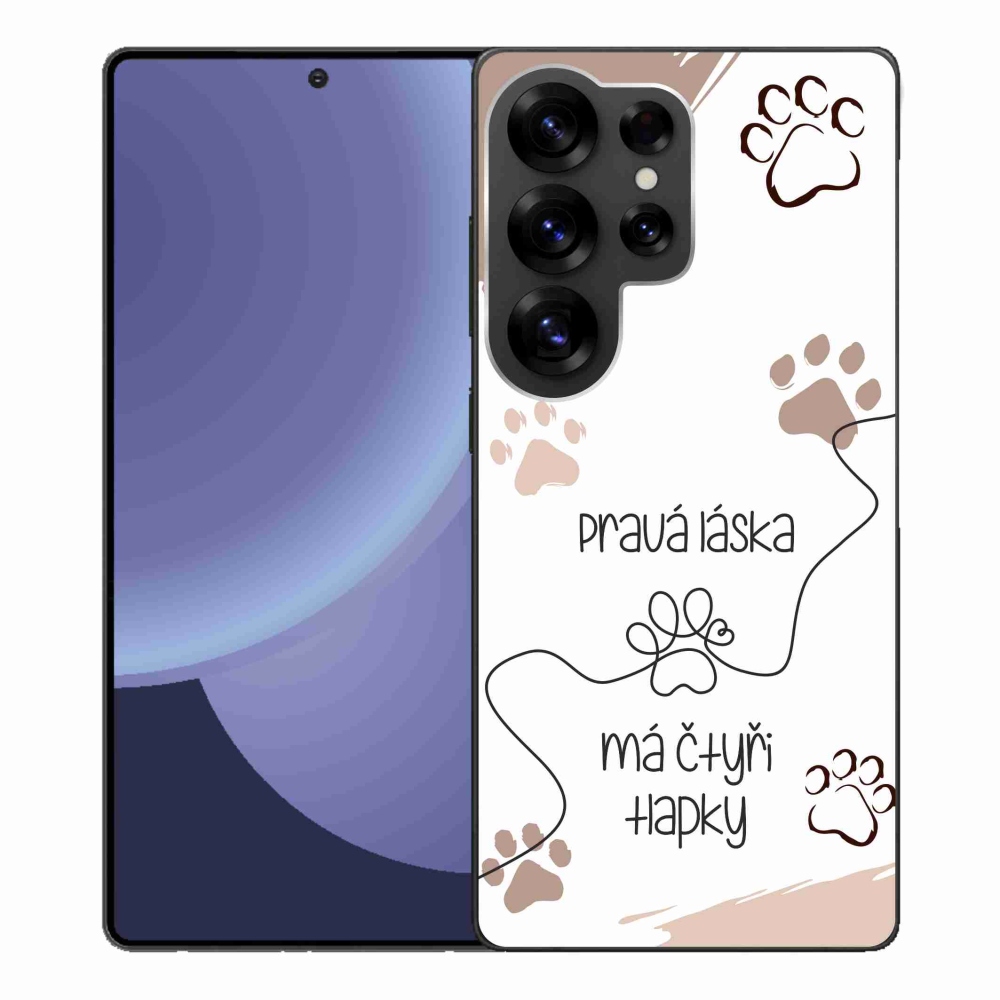 Gél borítás mmCase Samsung Galaxy S25 Ultra készülékhez - kutyamotívum 1 fehér háttér