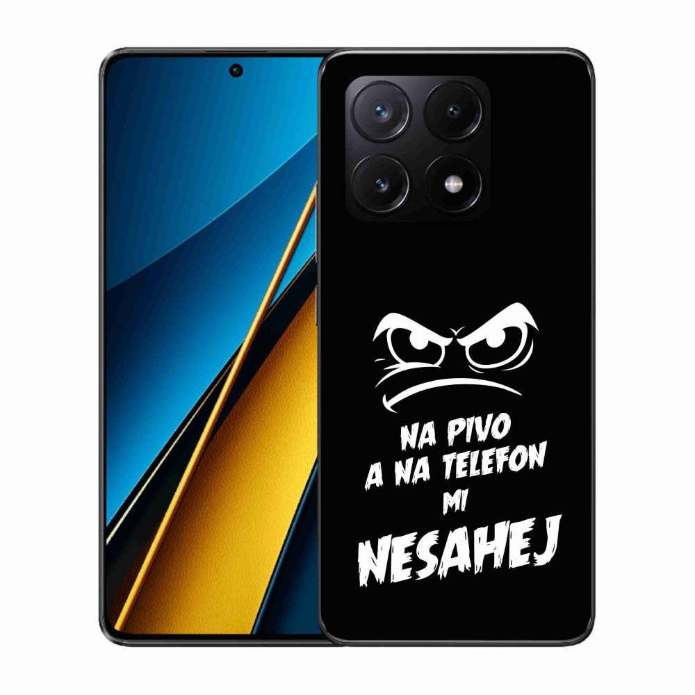 Gél borítás mmCase a Xiaomi Poco X6 Pro 5G - sör motívum 2 fekete háttérrel