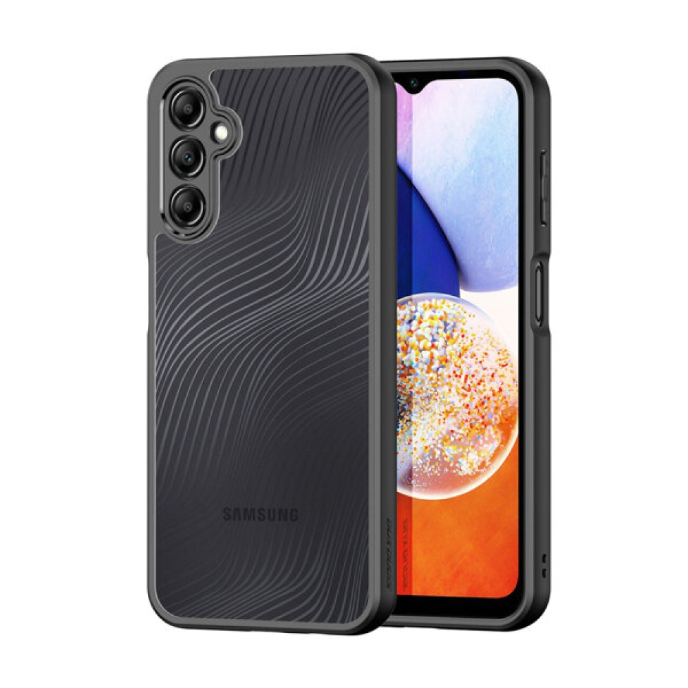 DUX Aimo zselés tok fix hátlappal Samsung Galaxy A15 4G/5G készülékhez - fekete keret
