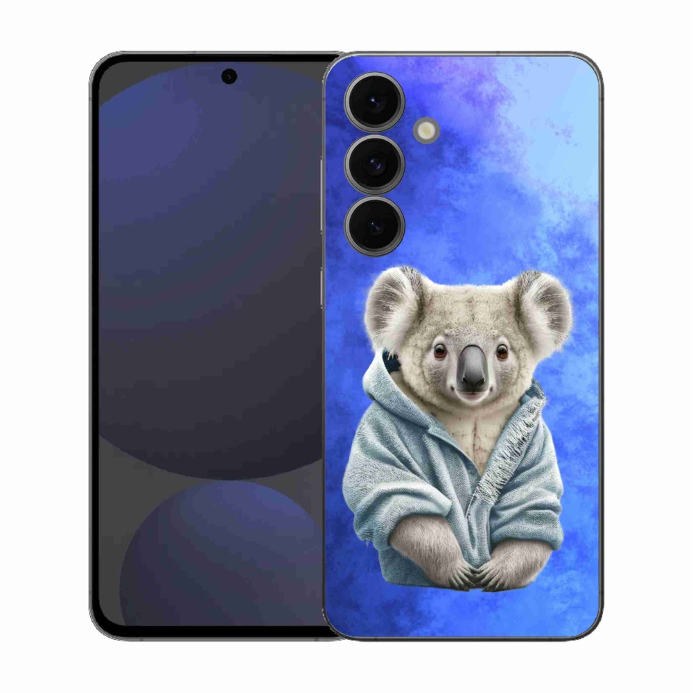 Zselés borítás mmCase Samsung Galaxy S25 FE készülékhez - koala pulóverben