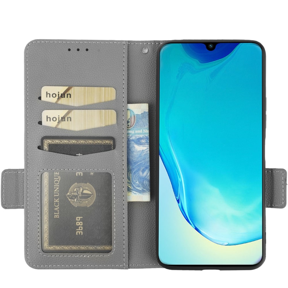 Tárcás könyv tok a Vivo X80 Lite-hoz - szürke