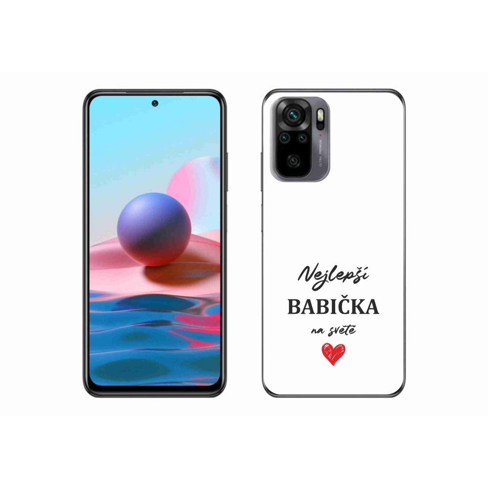 Gél borító mmCase a Xiaomi Redmi Note 10 4G - a legjobb nagymama 1 fehér háttérrel