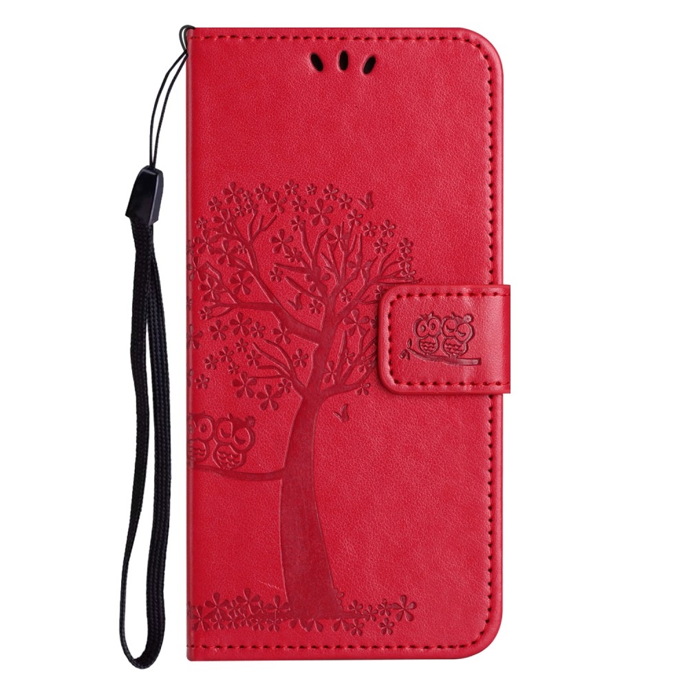 Fa könyv tok a Xiaomi Redmi Note 14 5G-hez - piros