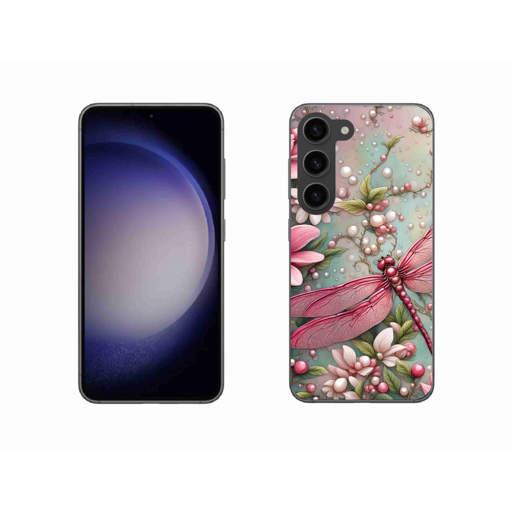 Zselés borítás mmCase Samsung Galaxy S23 5G - szitakötőhöz