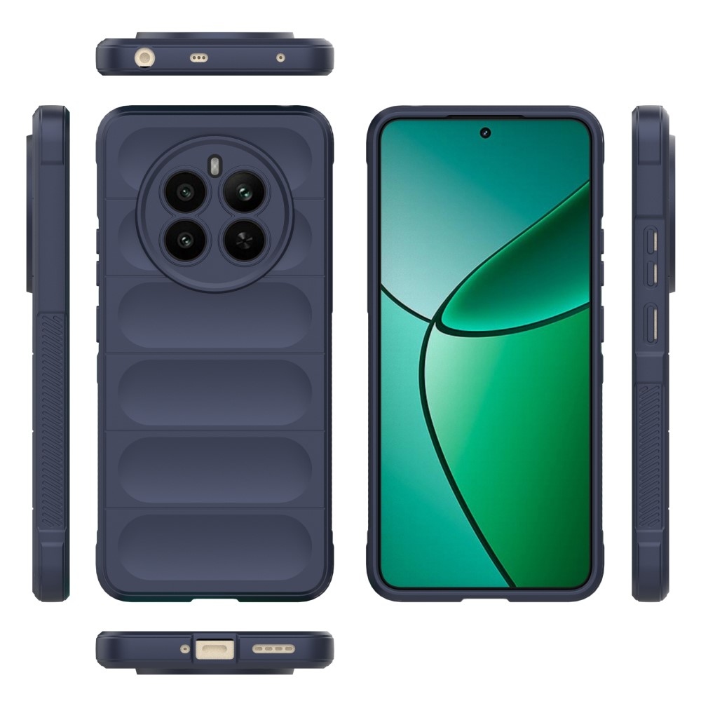 Rugg tartós zselés tok a Realme 12+ 5G készülékhez - sötétkék