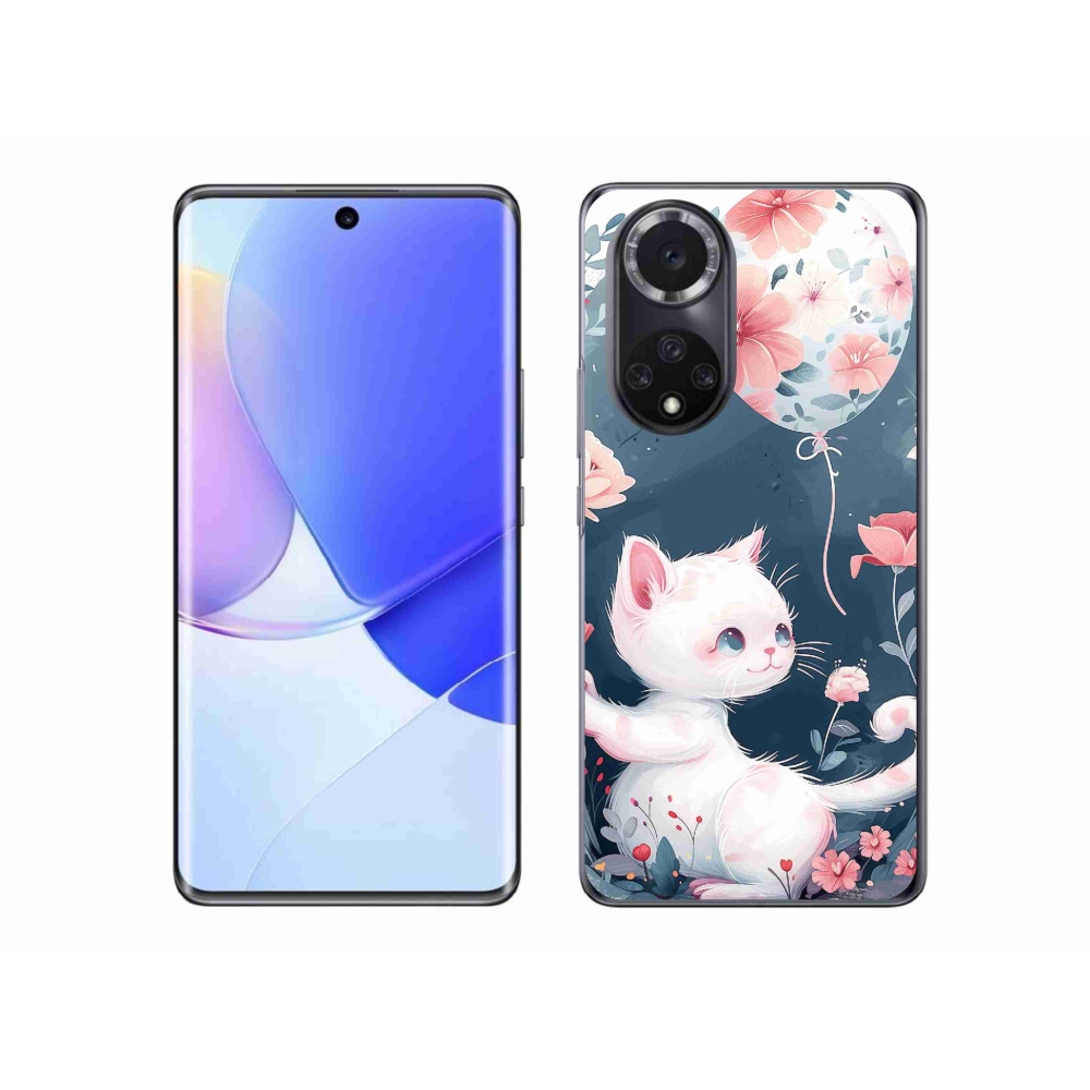 Gél borító mmCase a Huawei Nova 9-hez - cica lufival
