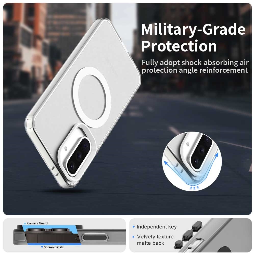 Candy zselés tok MagSafe Samsung Galaxy A36 5G/A56 5G - fehér