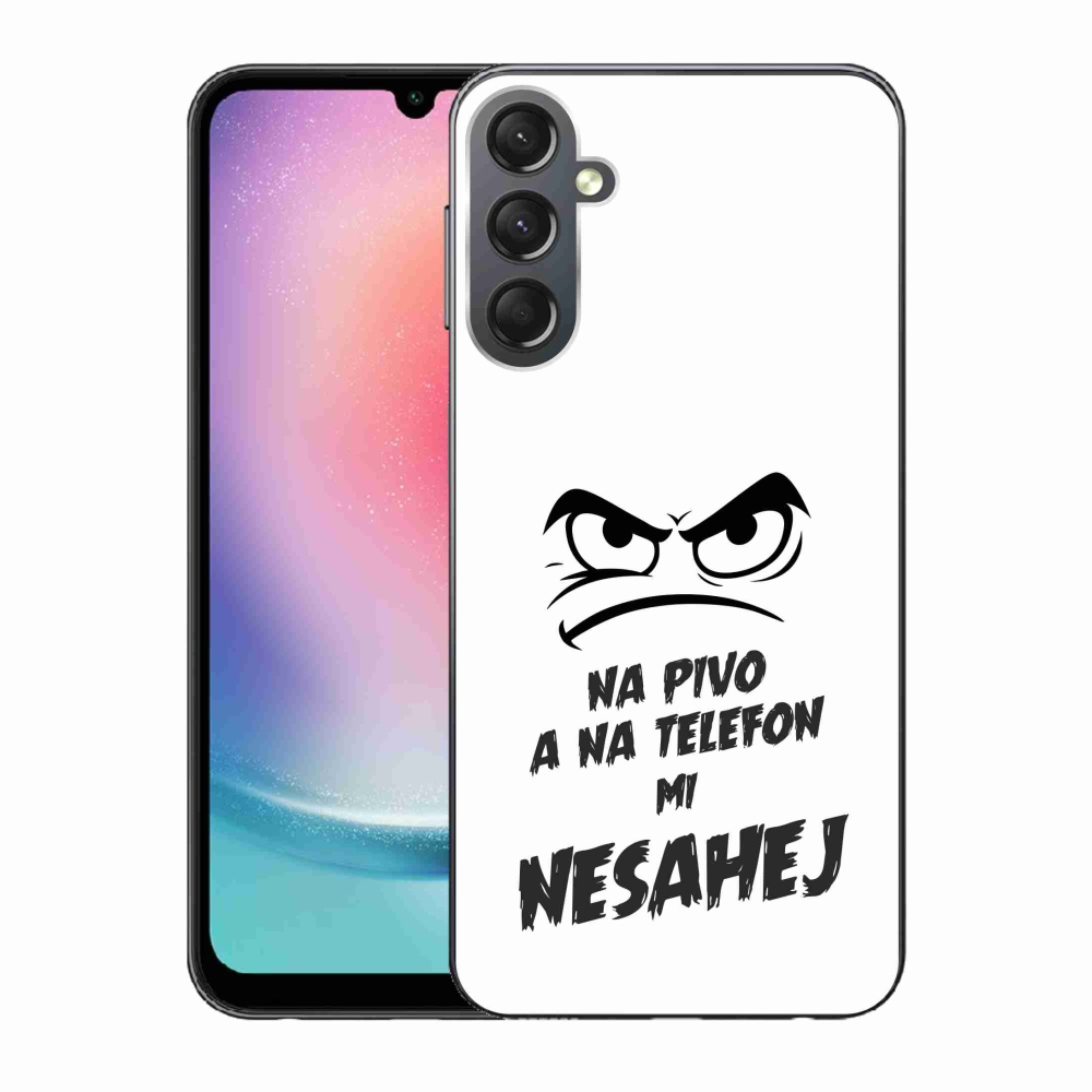 Gél borítás mmCase Samsung Galaxy A24 - sör motívum 2 fehér háttérrel