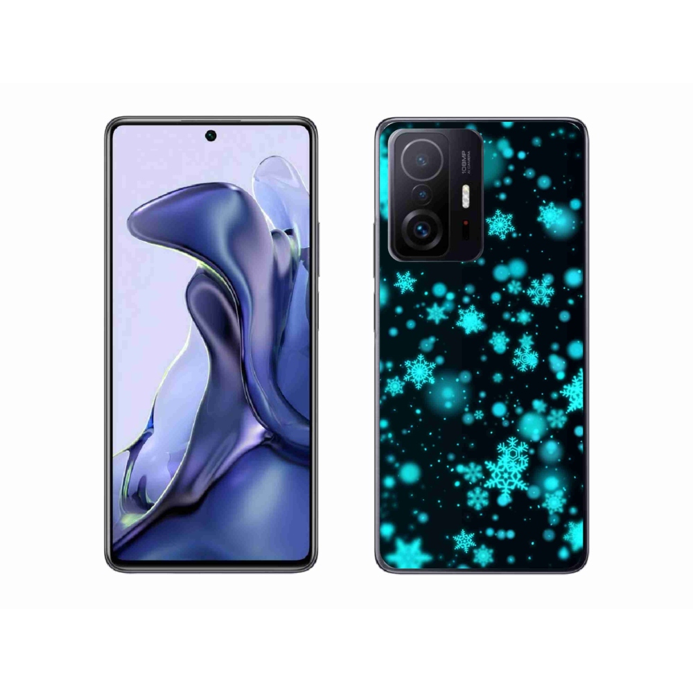 Gél borítás mmCase a Xiaomi 11T Pro számára - hópelyhek 1