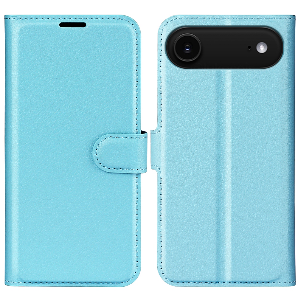 Litchi könyvtáska iPhone 17 Air készülékhez - kék