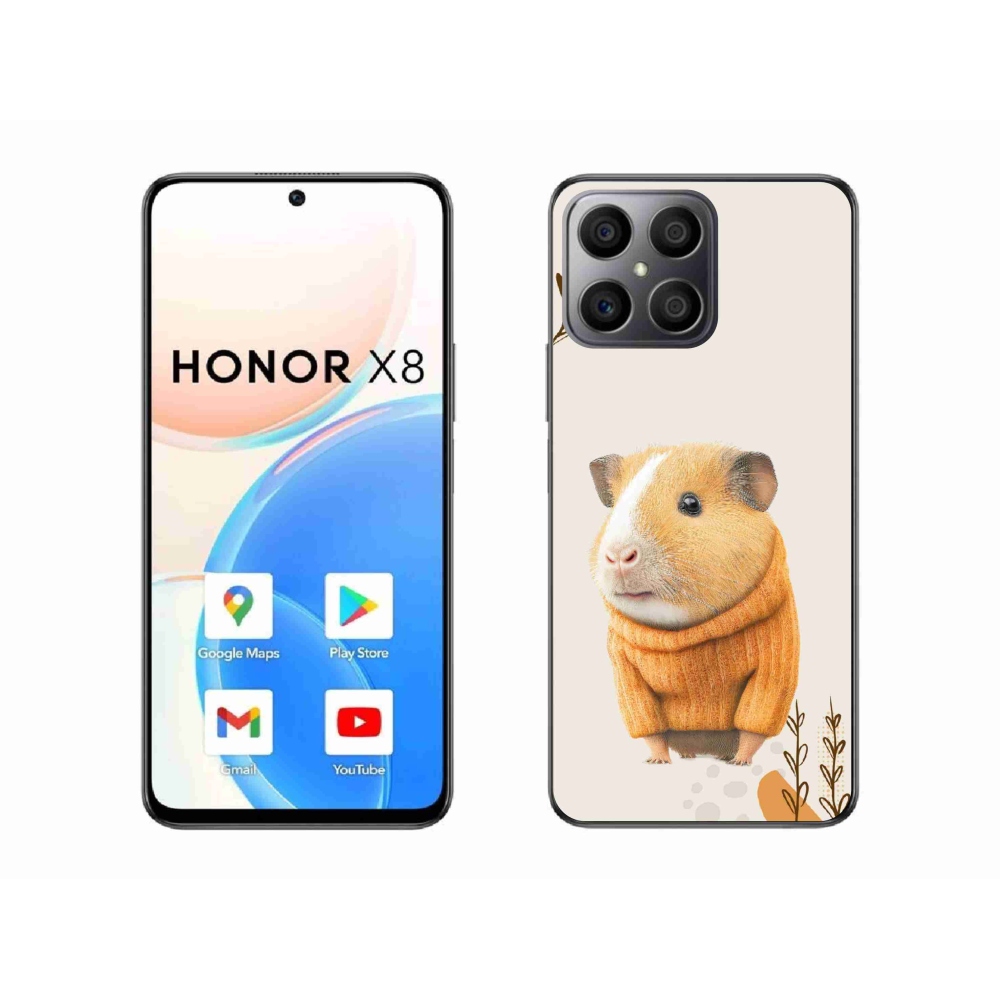 Zselés borítás mmCase a Honor X8-hoz - tengerimalac pulóverben