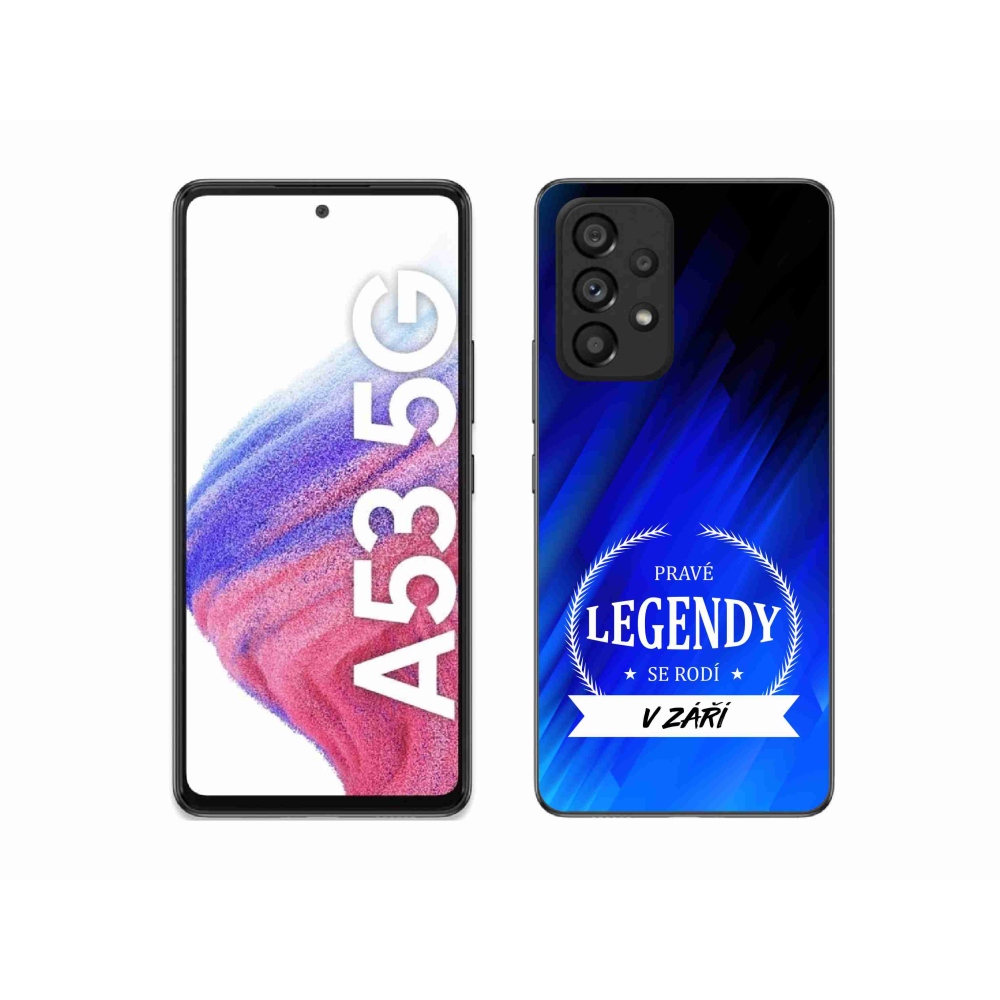 Gél borítás mmCase Samsung Galaxy A53 5G - Legendák szeptemberben kék háttérrel