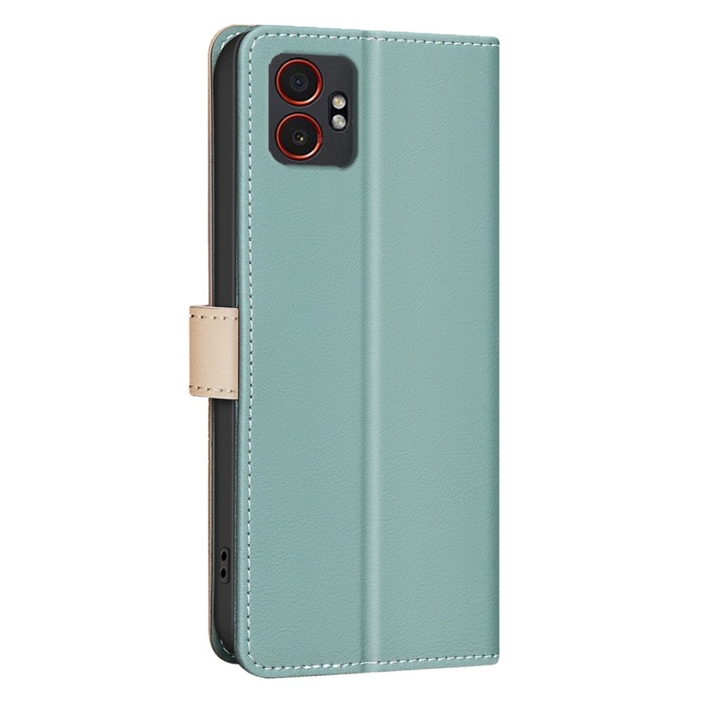 BNF DUO könyvtáska Samsung Galaxy Xcover 7 Pro készülékhez - zöld