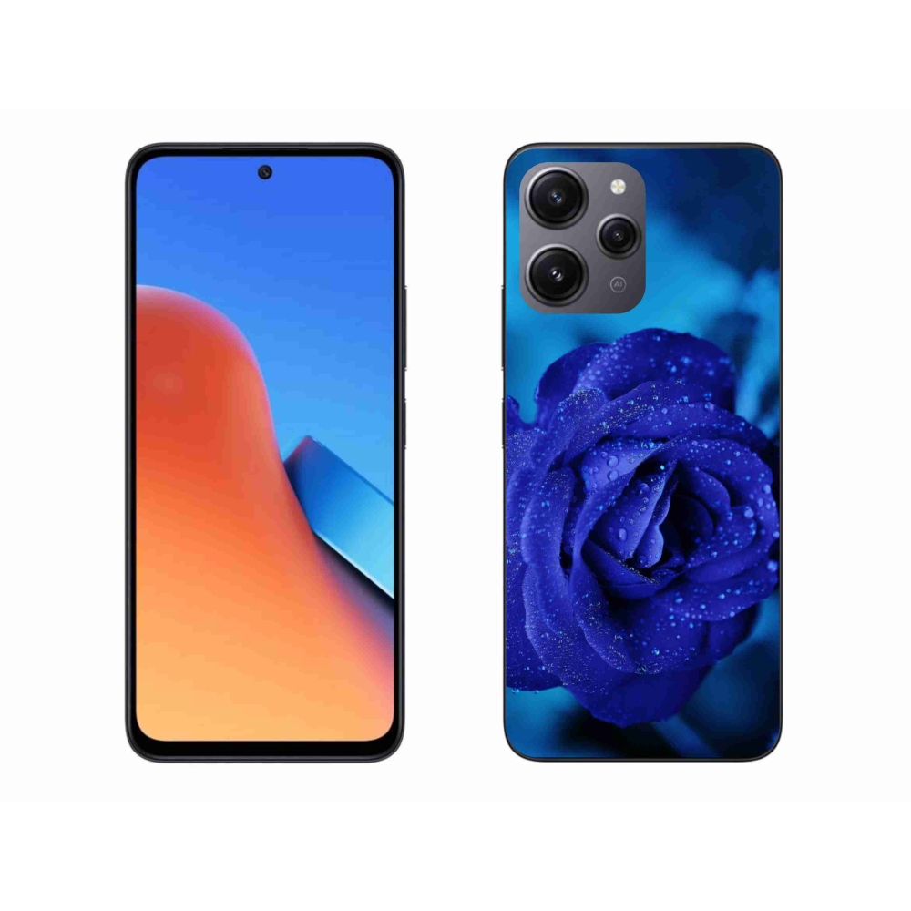 Gél tok mmCase a Xiaomi Redmi 12-hez - kék rózsa