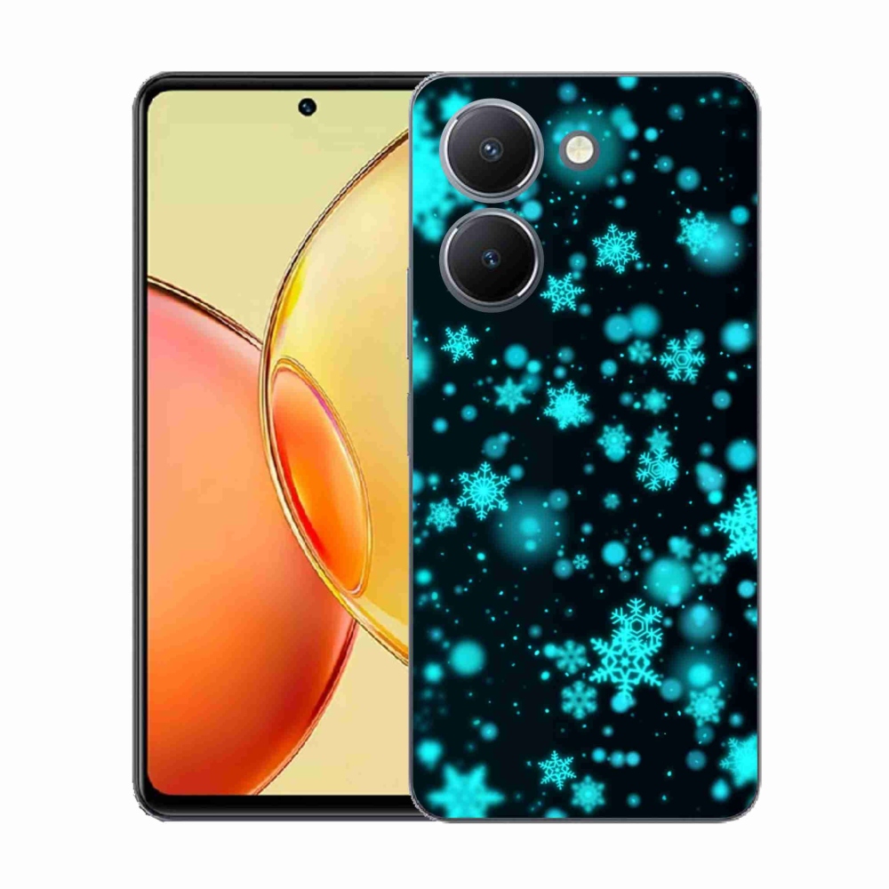 Zselés borítás mmCase a Vivo Y36-hoz - hópelyhek 1