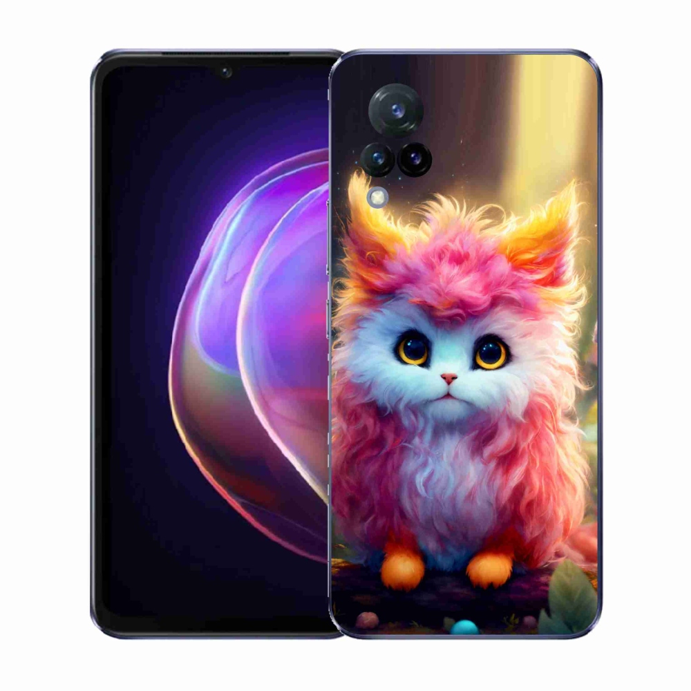 Gélburkolat mmCase a Vivo V21 4G/5G-n - aranyos cica 5