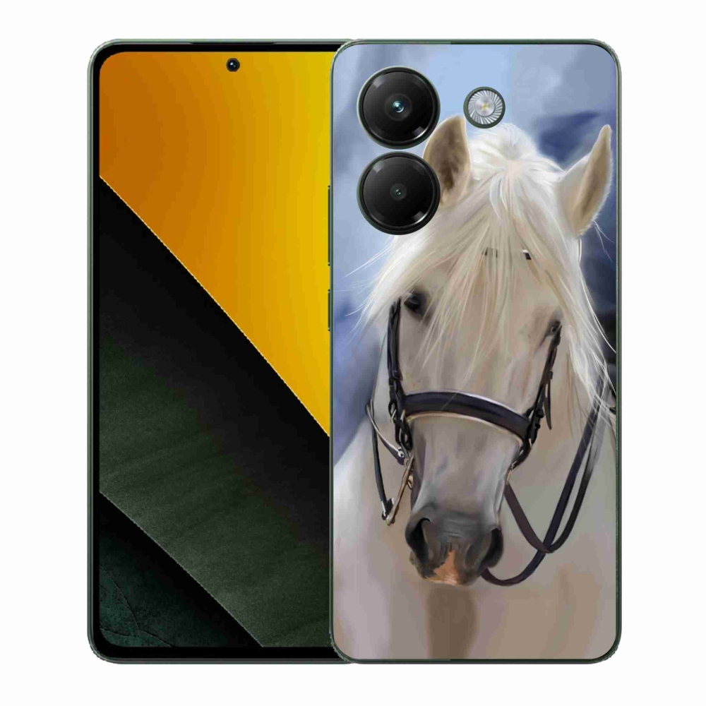 Gél borítás mmCase a Xiaomi Poco M7 Pro 5G-hez - fehér ló