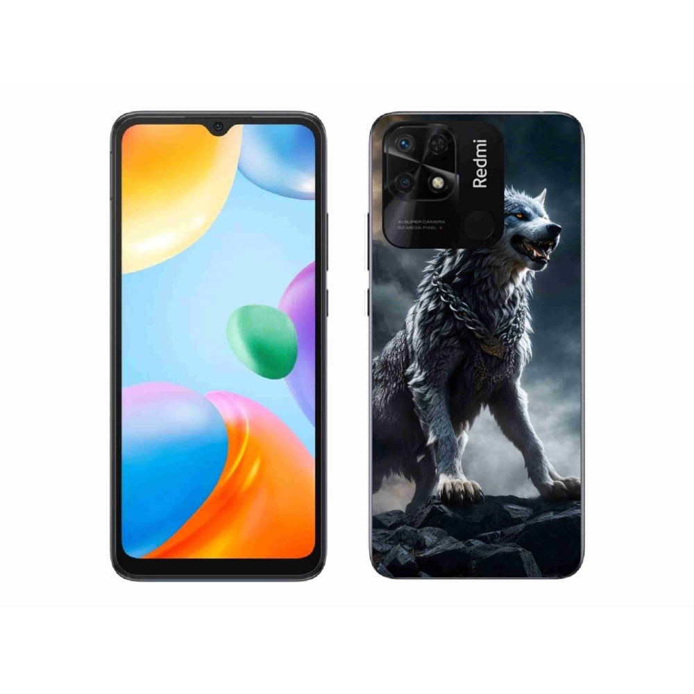Gél borítás mmCase a Xiaomi Redmi 10C-hez - farkas 1