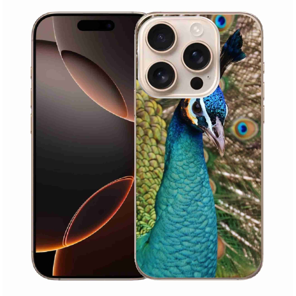 Zselés borítás mmCase iPhone 16 Pro Max készülékhez - páva