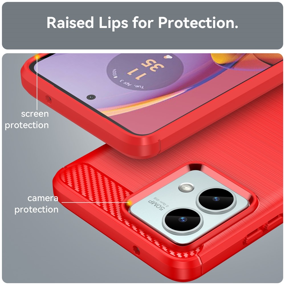Szénálló zselés tok Motorola Moto G84 5G - piros