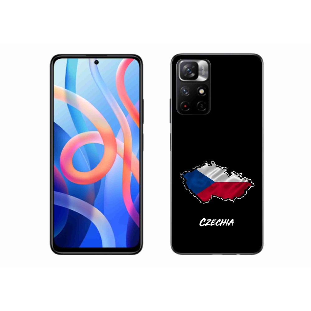 Gél borító mmCase a Xiaomi Redmi Note 11S 5G - Csehország fekete háttérrel