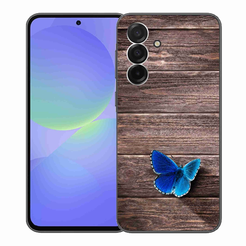 Gél védőhuzat mmCase Samsung Galaxy A36 5G - kék pillangó 1