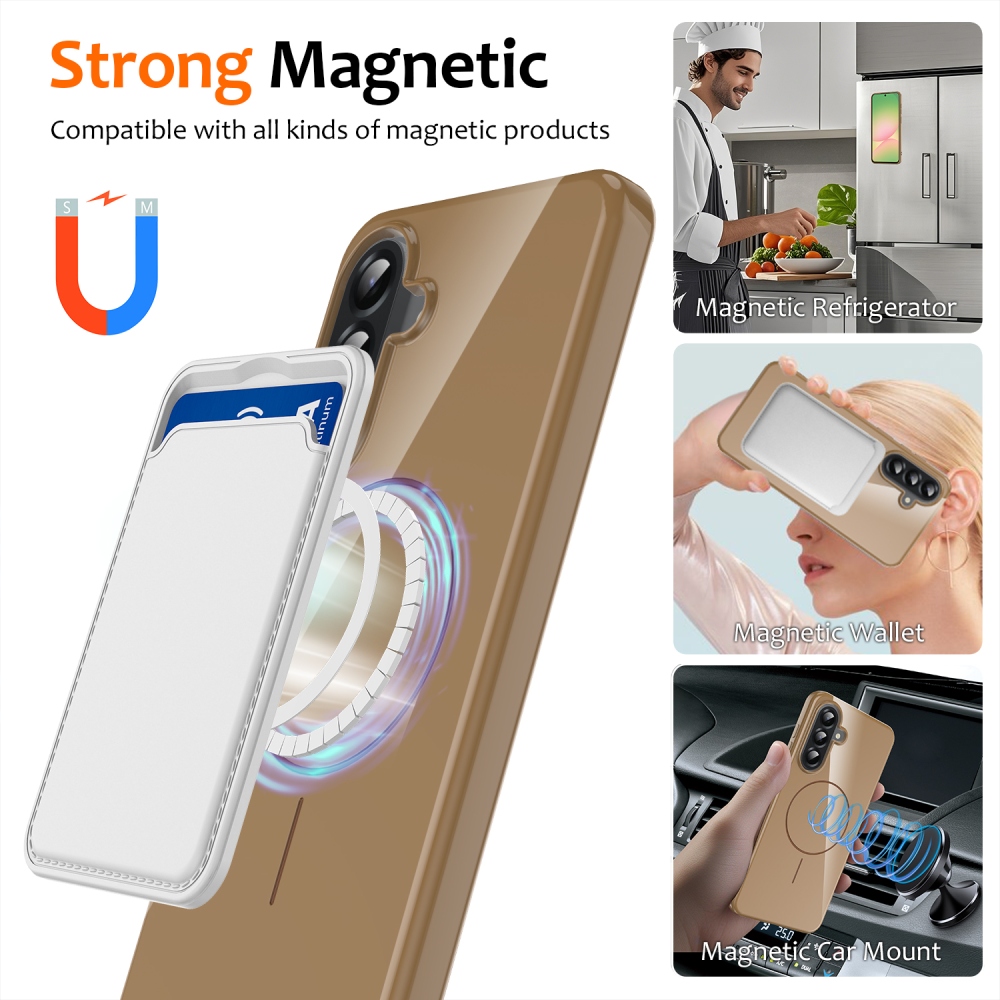 MagSafe zselés tok Samsung Galaxy A17 5G készülékhez - arany színű