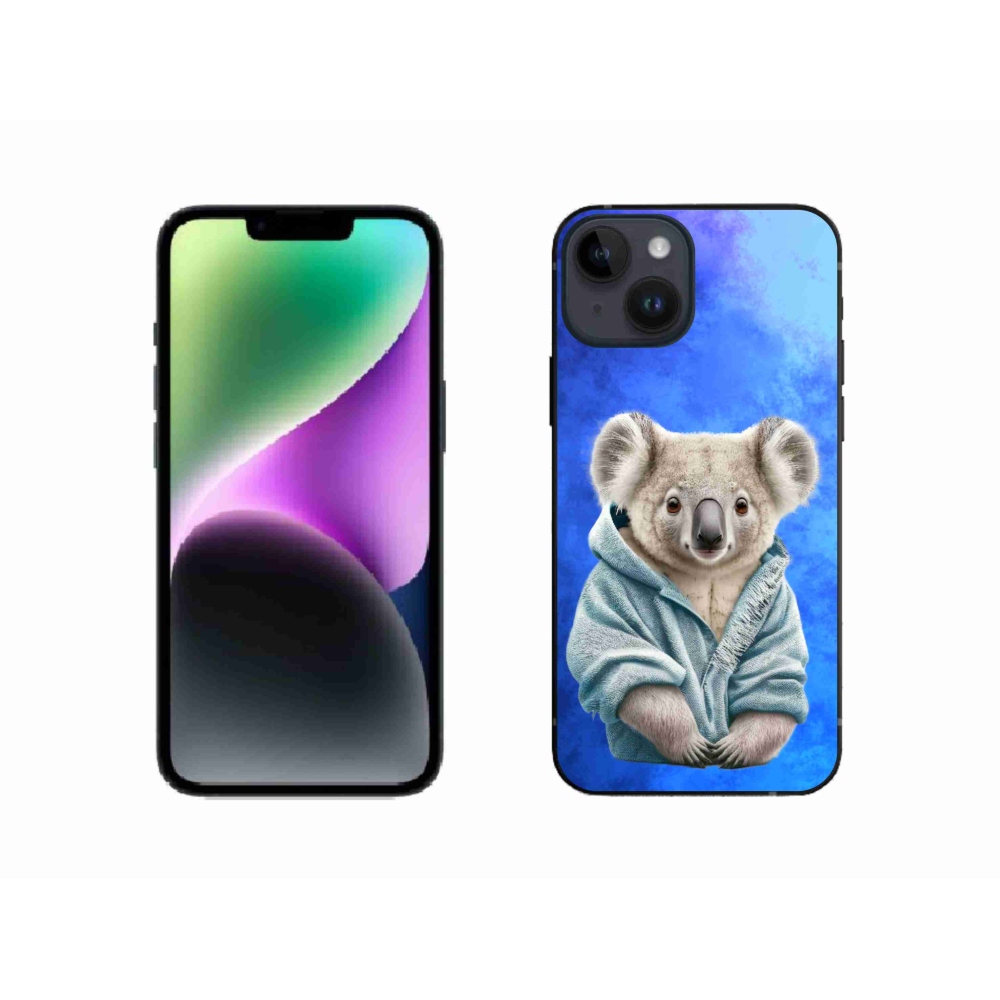 Zselés borítás mmCase iPhone 14 készülékhez - koala pulóverben