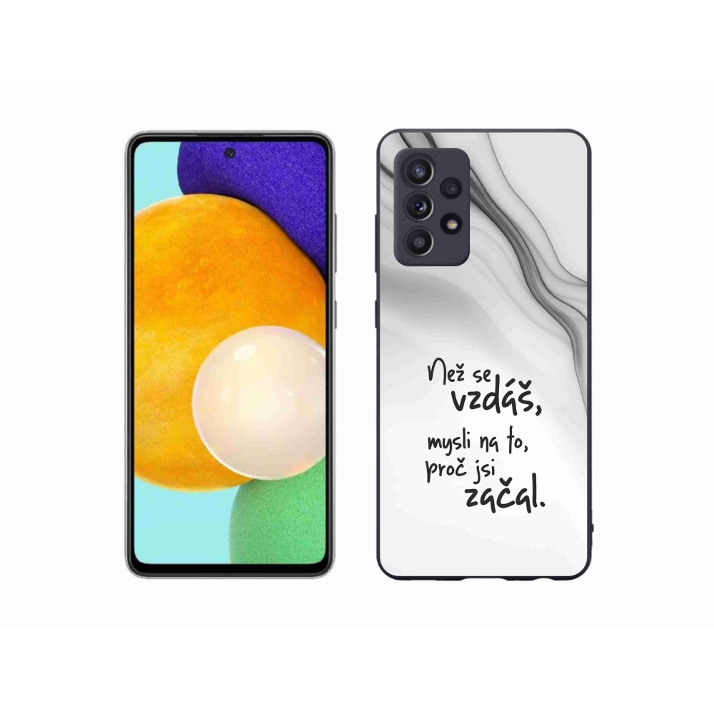 Gél borítás mmCase Samsung Galaxy A52s 5G - idézet 2 fehér háttér