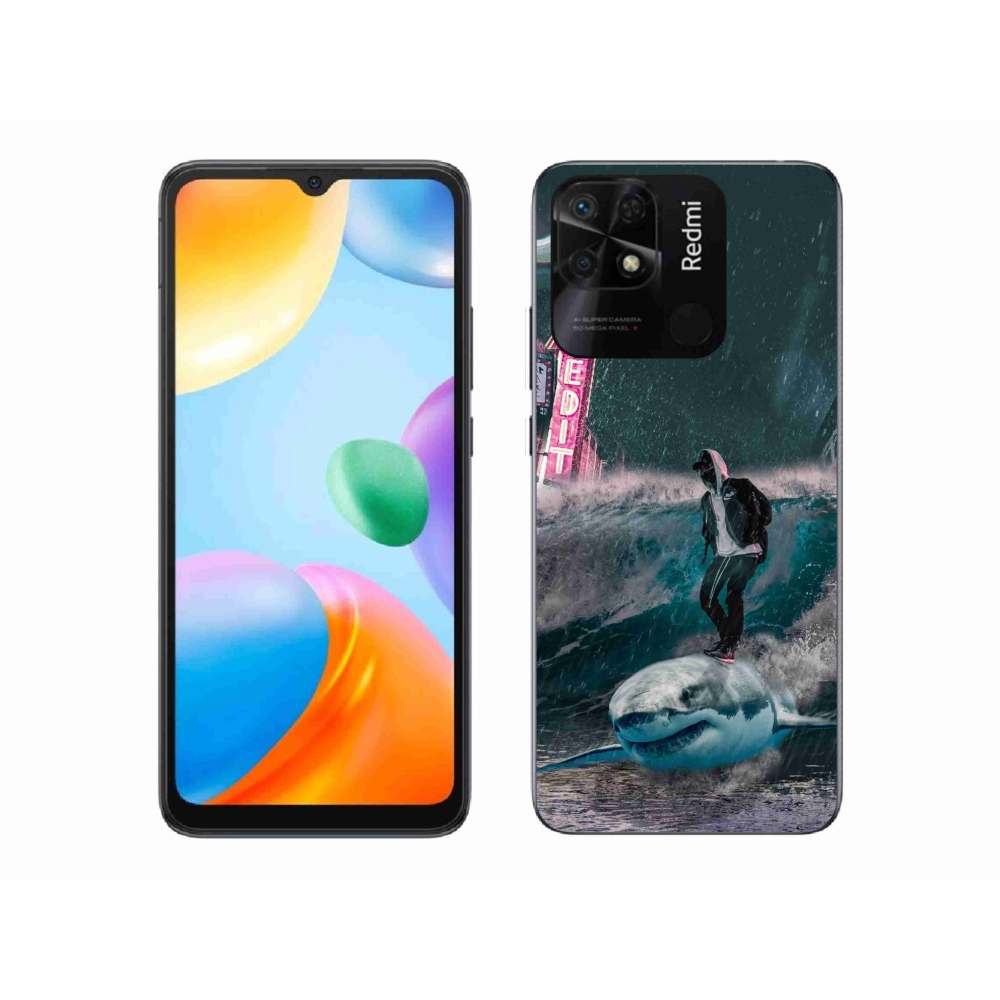 Gél borítás mmCase a Xiaomi Redmi 10C-hez - cápa