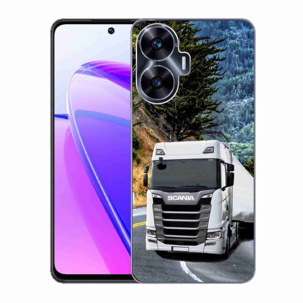 Zselés borítás mmCase a Realme C55 készülékhez - teherautó 1