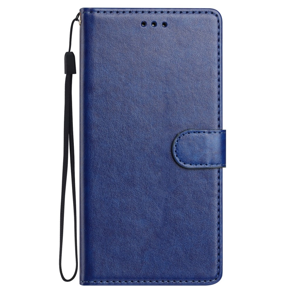 Vérrögök könyv tok Samsung Galaxy S25 Edge készülékhez - kék