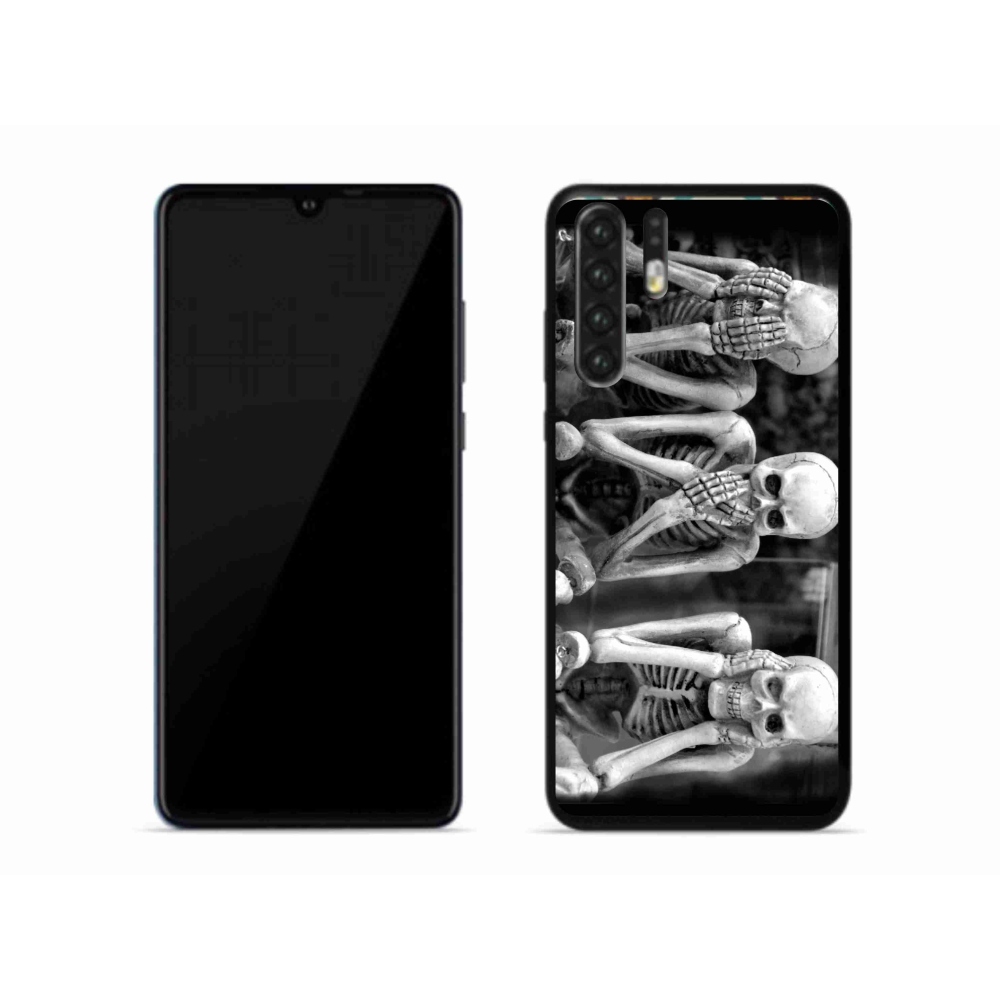 Gél borítás mmCase a Huawei P30 Pro számára - csontvázak