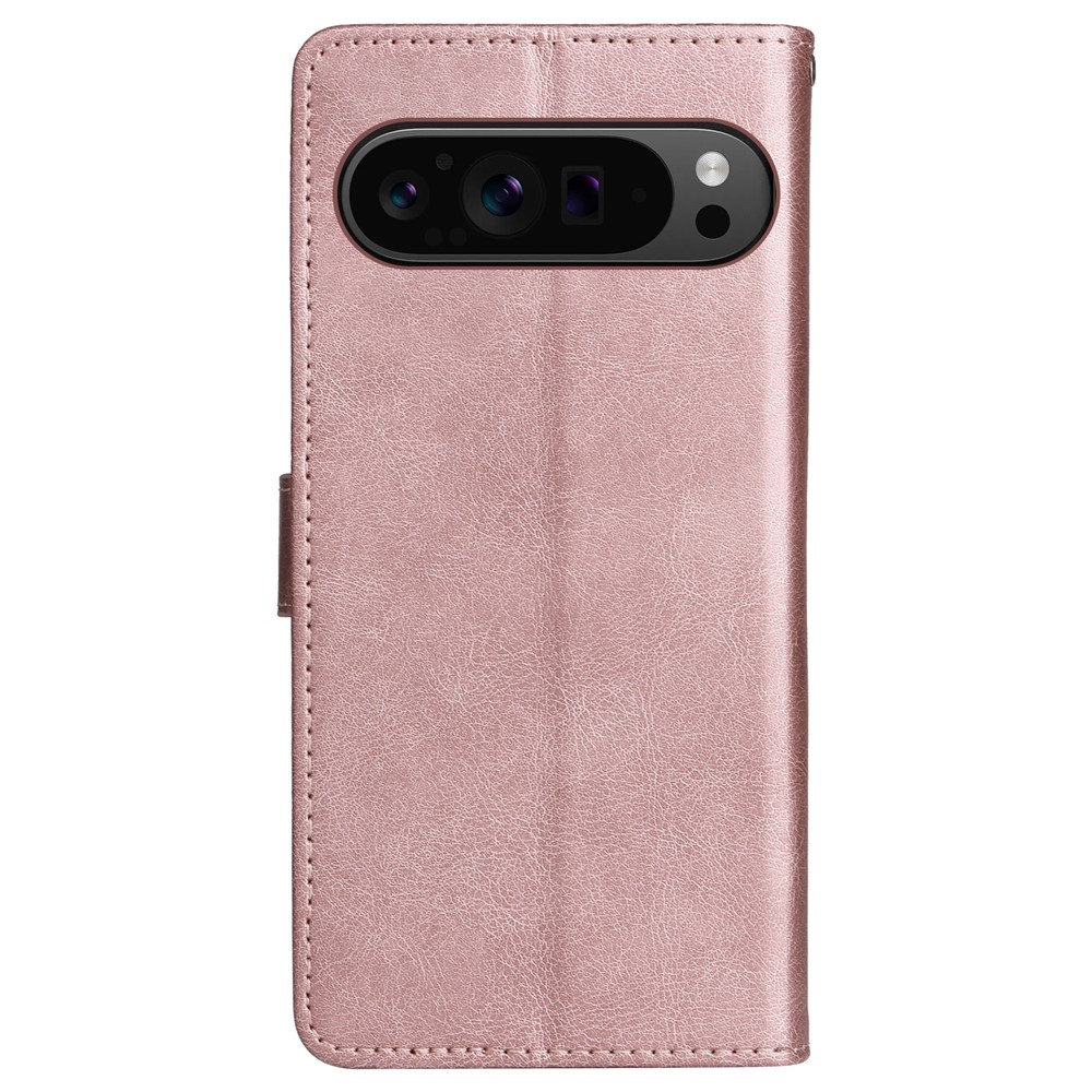 Könyvtáska a Google Pixel 10 Pro XL/Pixel 9 Pro XL számára - rózsaszínű